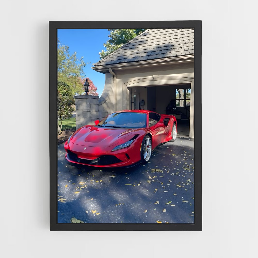 Poster Ferrari en Garage (vue 2)